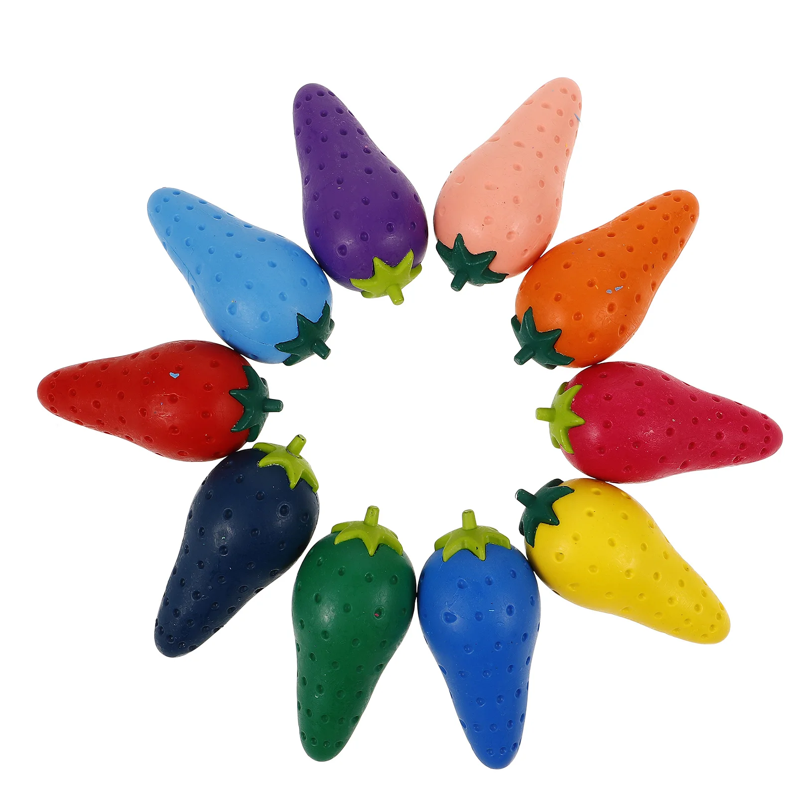 

10 Pcs Washable Crayons Painted Set Egg Shaped Kids Finger Washed Colorful Drawing Supplies for Toddler