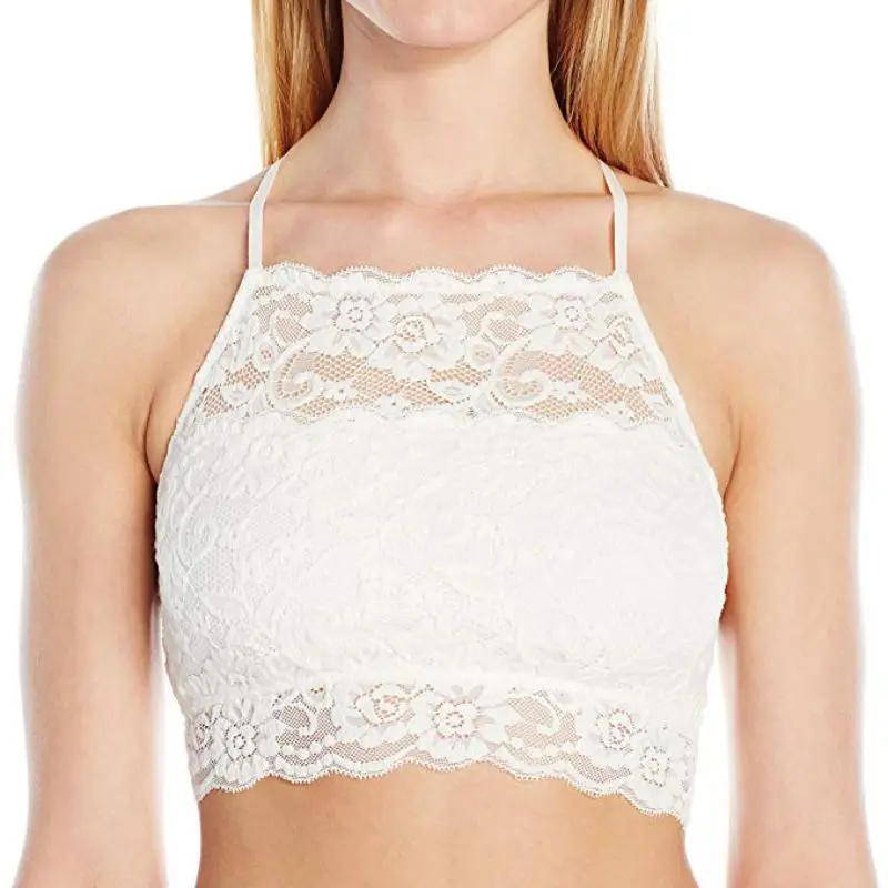 Tube Top Lace Vest-style Rimless Bra Sports Yoga Camisole Solid Color Yoga Bras