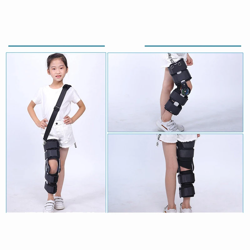 1 Piece Children's Adjustable Knee Fixation Brace Bracket Orthosis Lower Extremity Knee Ligament Injury Protector