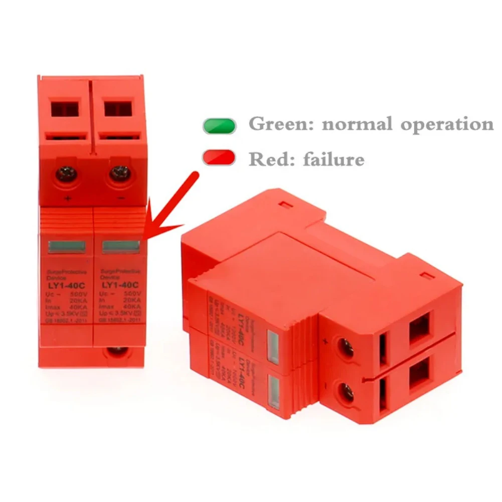 

DC 1000V Surge Protection Device 2P/3P 40KA Surge Protector For Photovoltaic Solar System Low-voltage Arrester Device