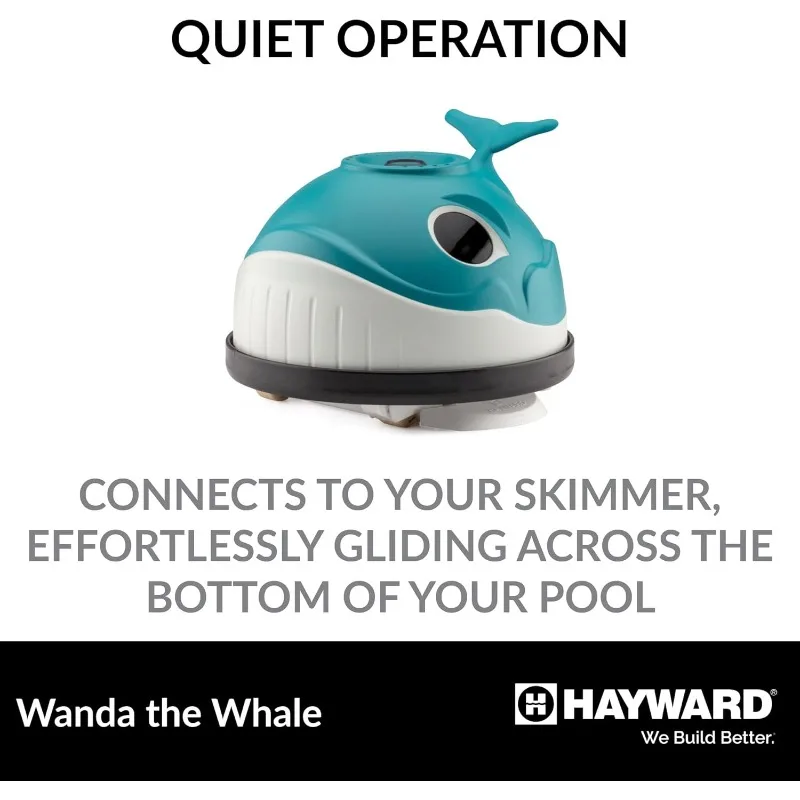 Hayward W3900 Wanda the Whale Above-Ground Suction Pool Cleaner for Any Size Pool (Automatic Pool Vacuum)