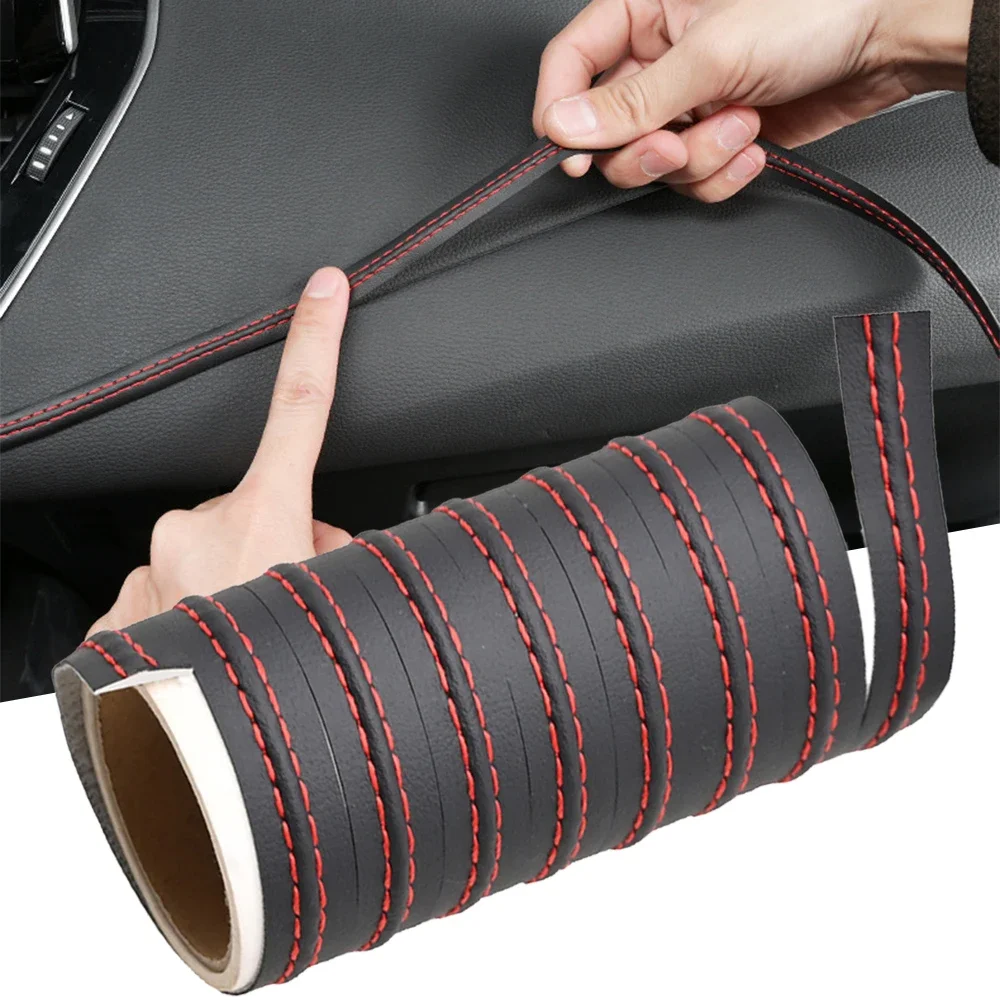 Universal Car Mouldings Trim Pu Leather DIY Braid Decorative for Mazda 2 3 6 CX-5 CX5 CX 5 CX3 CX8 CX9 2012- 2018 2016 2017 2019