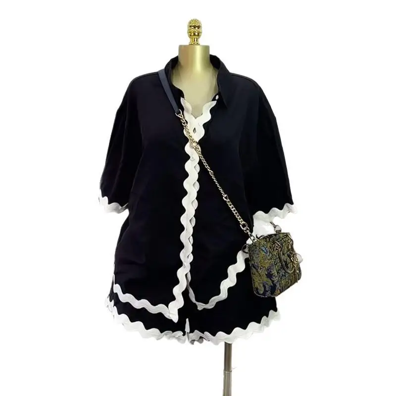 ชุดเซ็ตเสื้อผ้าลำลองทรงหลวม กางเกงขายาวทรงกว้าง สไตล์แฟชั่น ฤดูร้อน ใหม่ล่าสุด เสื้อผ้าผู้หญิงนำเข้า ดีไซน์เรียบง่าย สไตล์คลีนฟิต