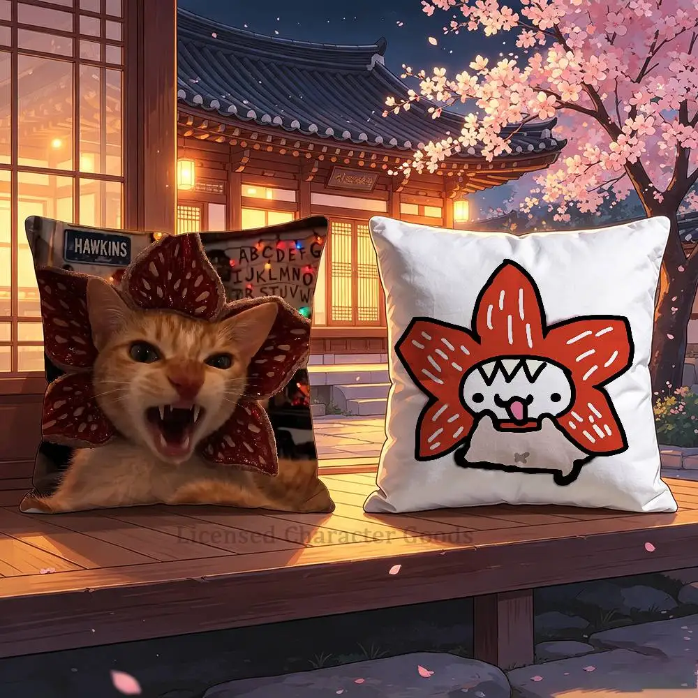 D-Demo-G-gorgonES Print Cushion Cover Aesthetic Bedroom Decor 30x30 65x65 40x40 45x45 50x50 cm
