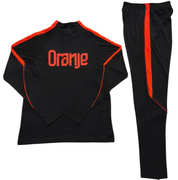 Ok, nieuw 2026 Nederland kinder- en heren tenue shirt, strijkvrij, anti-kreuk, slim-fit, wit, 2026 2027 Nederland trainingspak