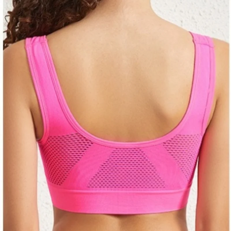Seamless Bras สําหรับผู้หญิง Hollow Breathable กีฬา Bra หญิงไร้สาย Crop Top ชุดชั้นในเซ็กซี่นุ่ม Push Up Brassiere M-5XL Top