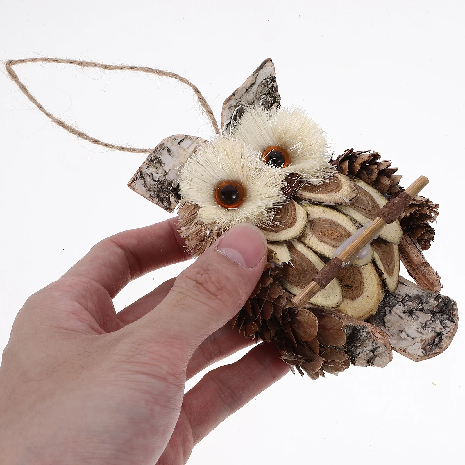 

5Pcs Wall Decor Owl Hanging Pendant Craft for Garden Balcony Porch - Realistic Owl Wall Statue Exquisite Detail Home Adornment