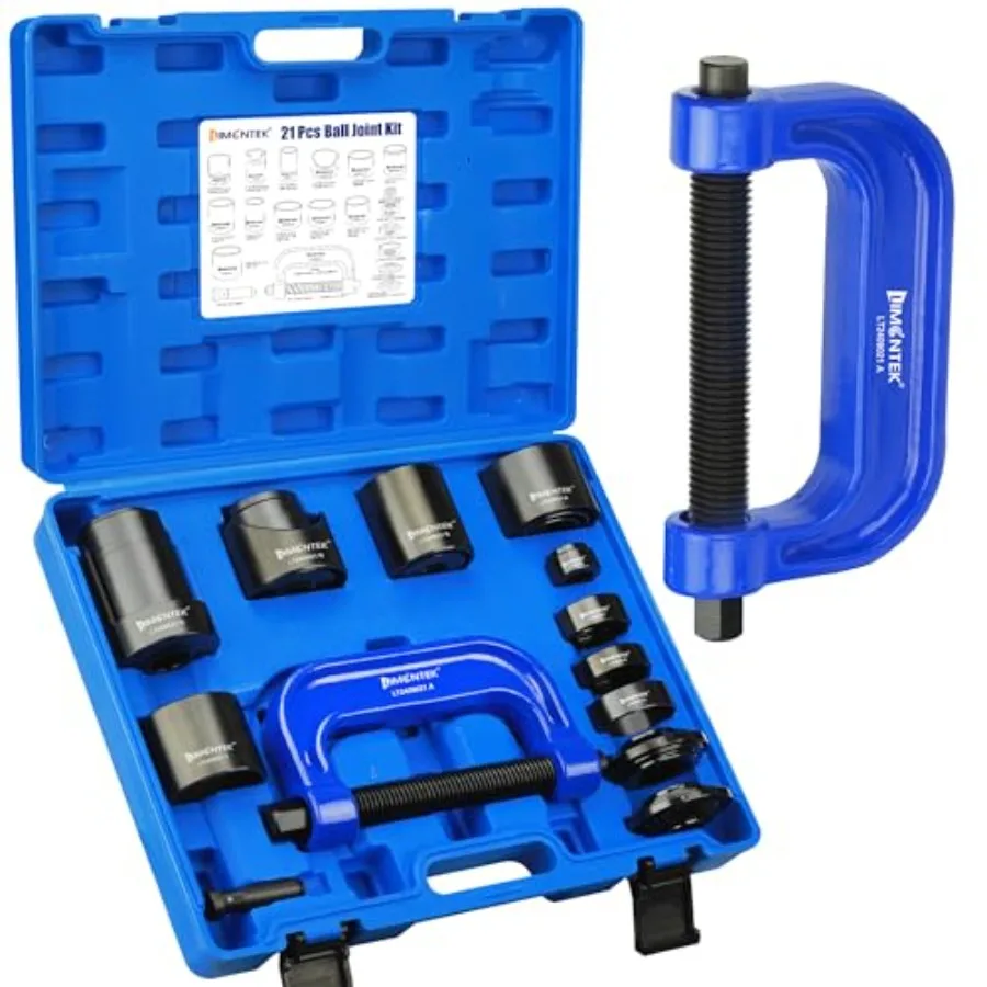 

21pcs Ball Joint Press and U Joint Removal Tool Heavy Duty Upper and Lower Ball Joint Service Set for 2WD 4WD Car Light Truck