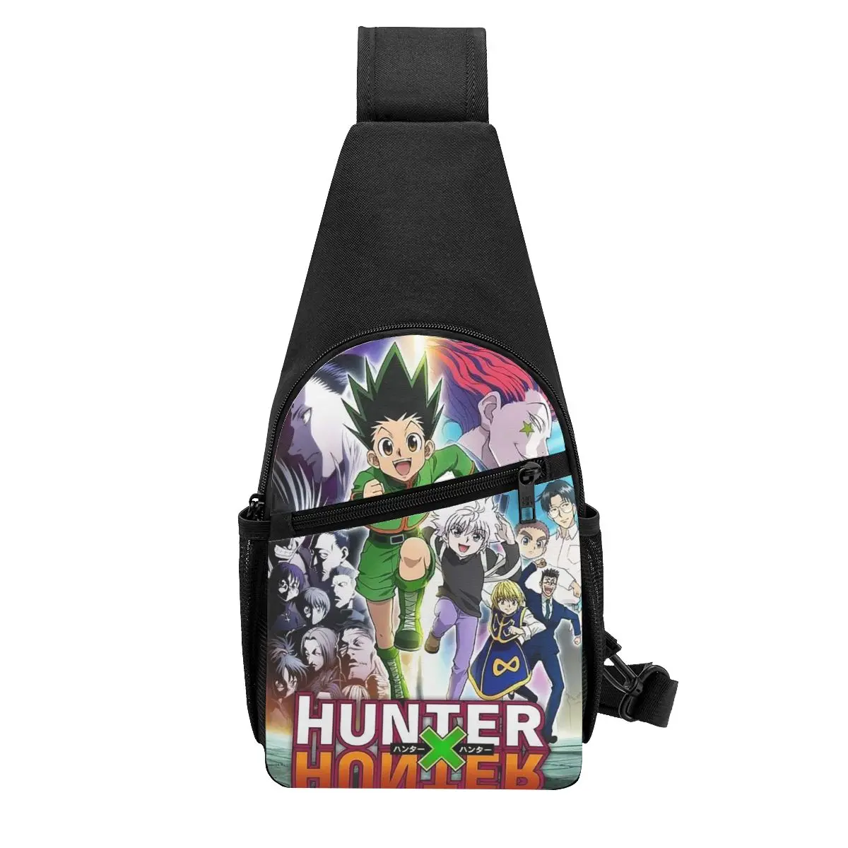 

Anime Hunter X Hunter Chest Bag Men Sling Crossbody Backpack Chest Bag Travel Hiking Daypack Shoulder Bag