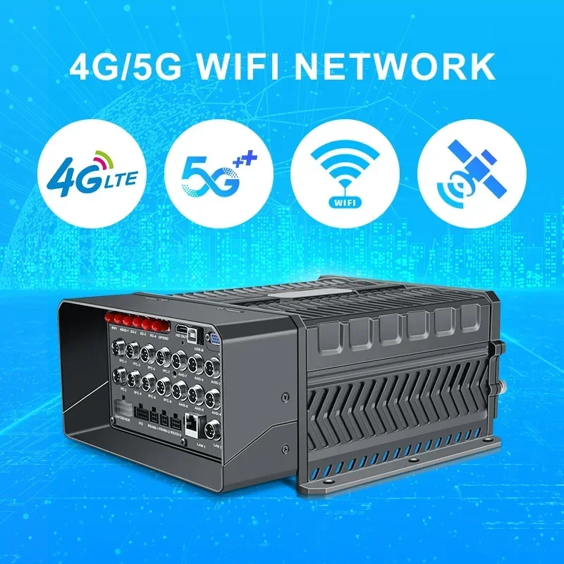 16CH Camera Car Digital Video Recorder, Bus AHD Mobile GPS 2 Sd  MNVR CCTV  Recorder