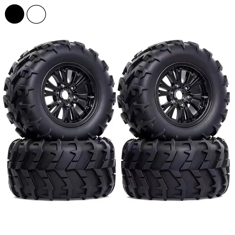 4pcs 1/8 RC Truck Buggy Tires 149mm Wheel 17mm Hex for Losi LMT Arrma Traxxas Maxx E-Revo Kyosho JLB Cheetah Upgrade Parts