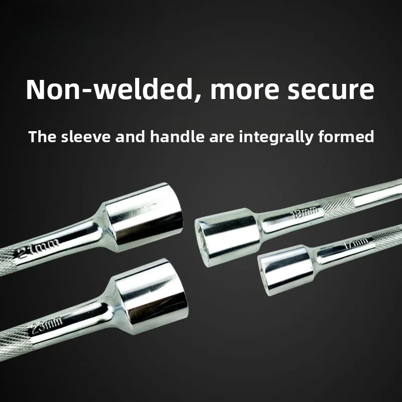Auto Cross Tire Wrench Labor-saving and Lengthened Disassembly, Tire Change Wrench, Spare Tire Tool, Auto Repair Sleeve Wrench