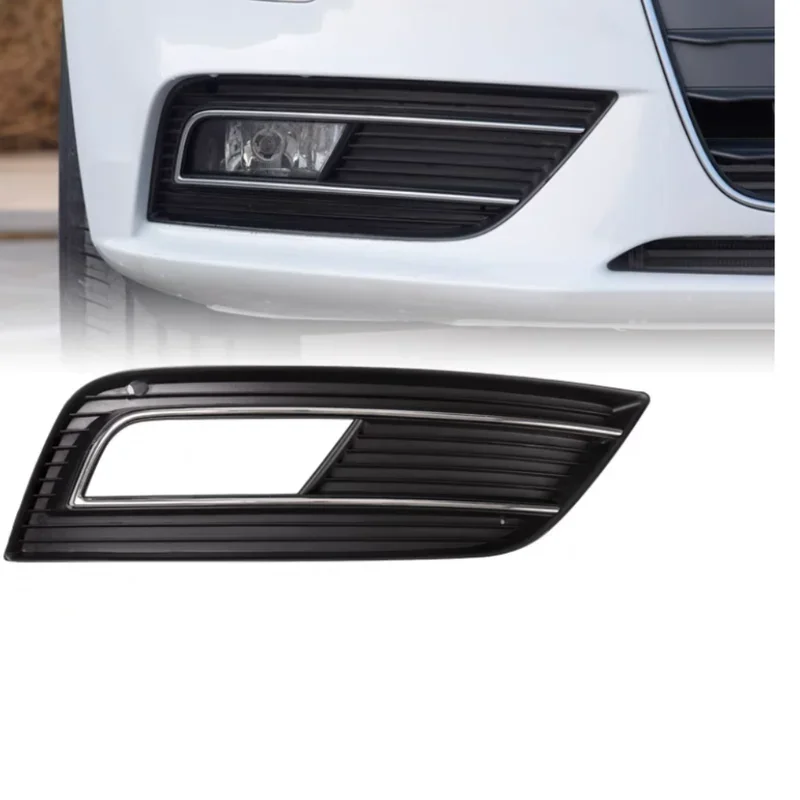 Car Fog Lights Grill Cover Bumper Lower Grille for Audi A4 Quattro B8 B9 2013 2014 2015 2016 8KD807681B 8KD807682B ABS Plastics