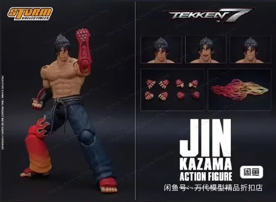Nuevo en Stock + Kazama Jin + Storm + Juguetes + 1/12 + Tekken 7 + Coleccionables + Jin + Kazama + Colección de Regalo Kazama Jin