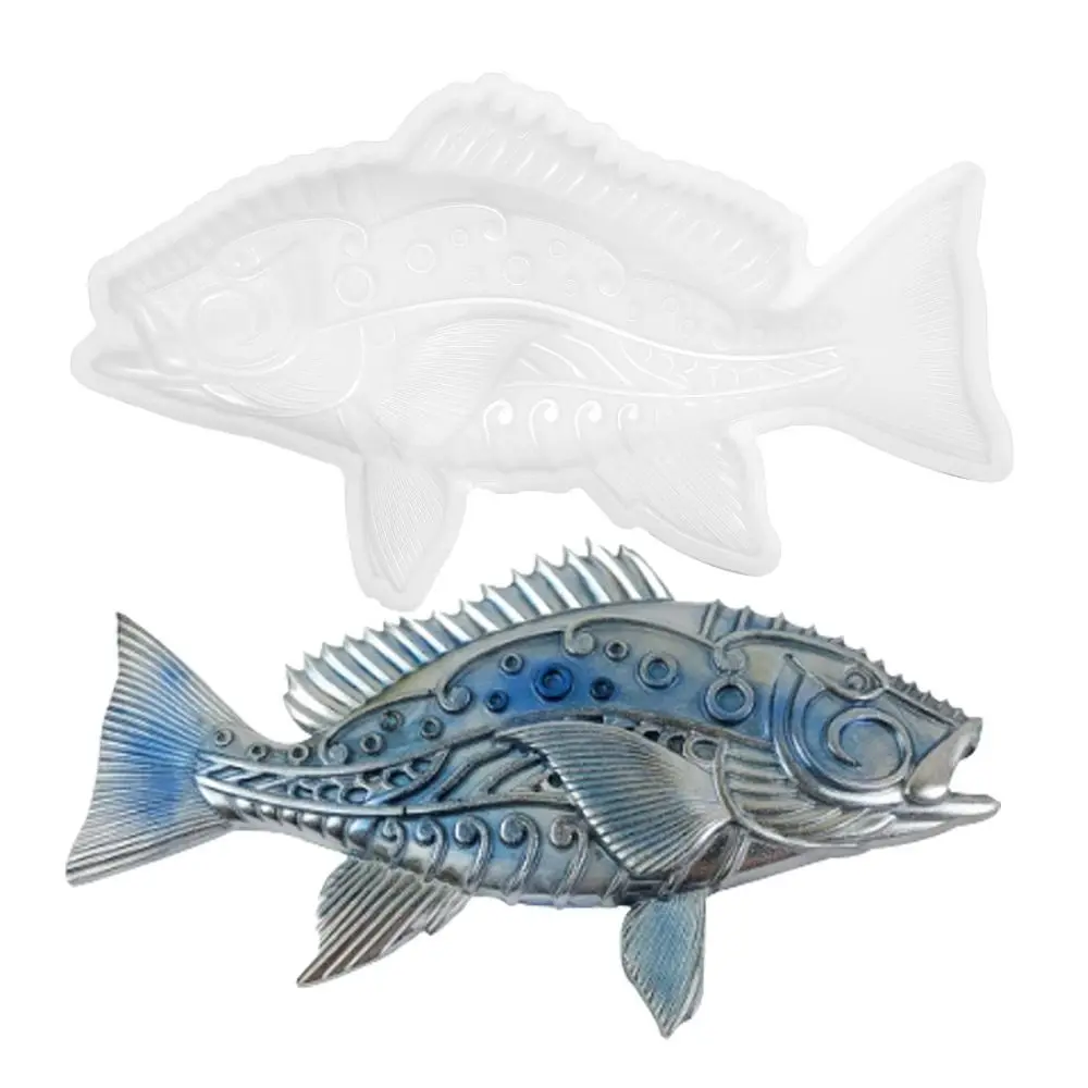 New Sea Turtle Silicone Molds Fish Crabs 3D Resin Crafts Silicone Mold Clay Plaster Gypsum Mold Wall Hanging