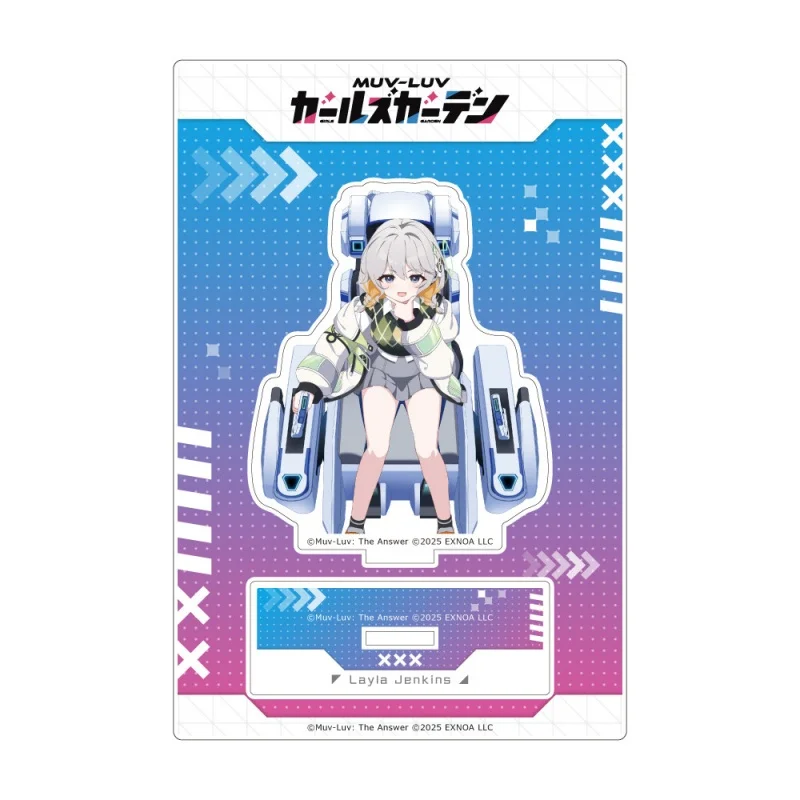 Muv‑Luv Girls Garden 15CM Popular Anime Character Acrylic Stand Figure Cool Desk Ornament Cosplay Prop Gift for Fans Keychain