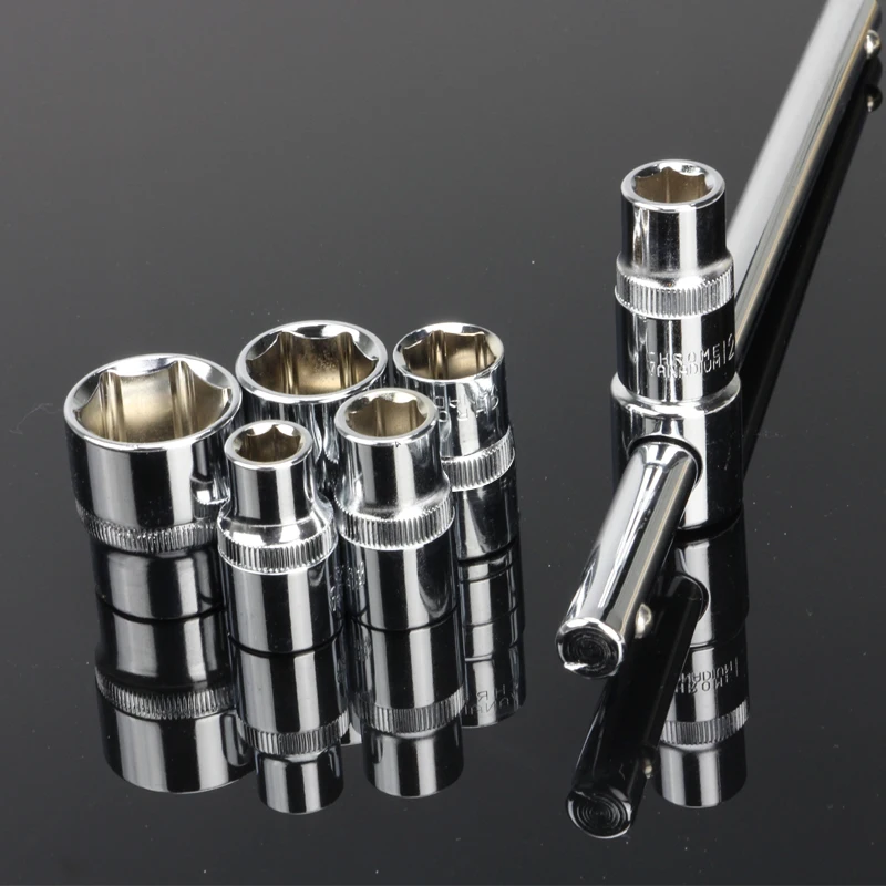 Imagem -05 - Catraca Chave Soquete para Reparação de Automóveis Cr-v Metric Espelho Polido Kit 12.5 mm mm 10 mm 12 mm 13 mm 14 mm 17 mm 19 mm 22 mm 24 mm 30 mm 32 mm Dentro