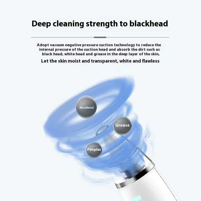 Rechargeable blackhead remover LCD display ultra-micro home beauty shrink pores clean acne blackhead remover
