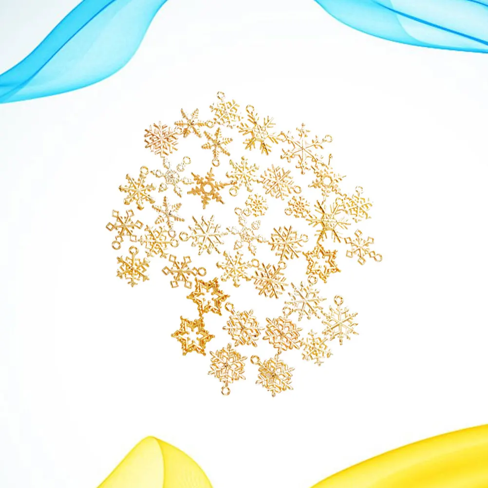 

Christmas Snowflake Alloy Pendants for DIY Jewelry Making Charm Bracelet Earrings Necklace Accessories Project Decorations