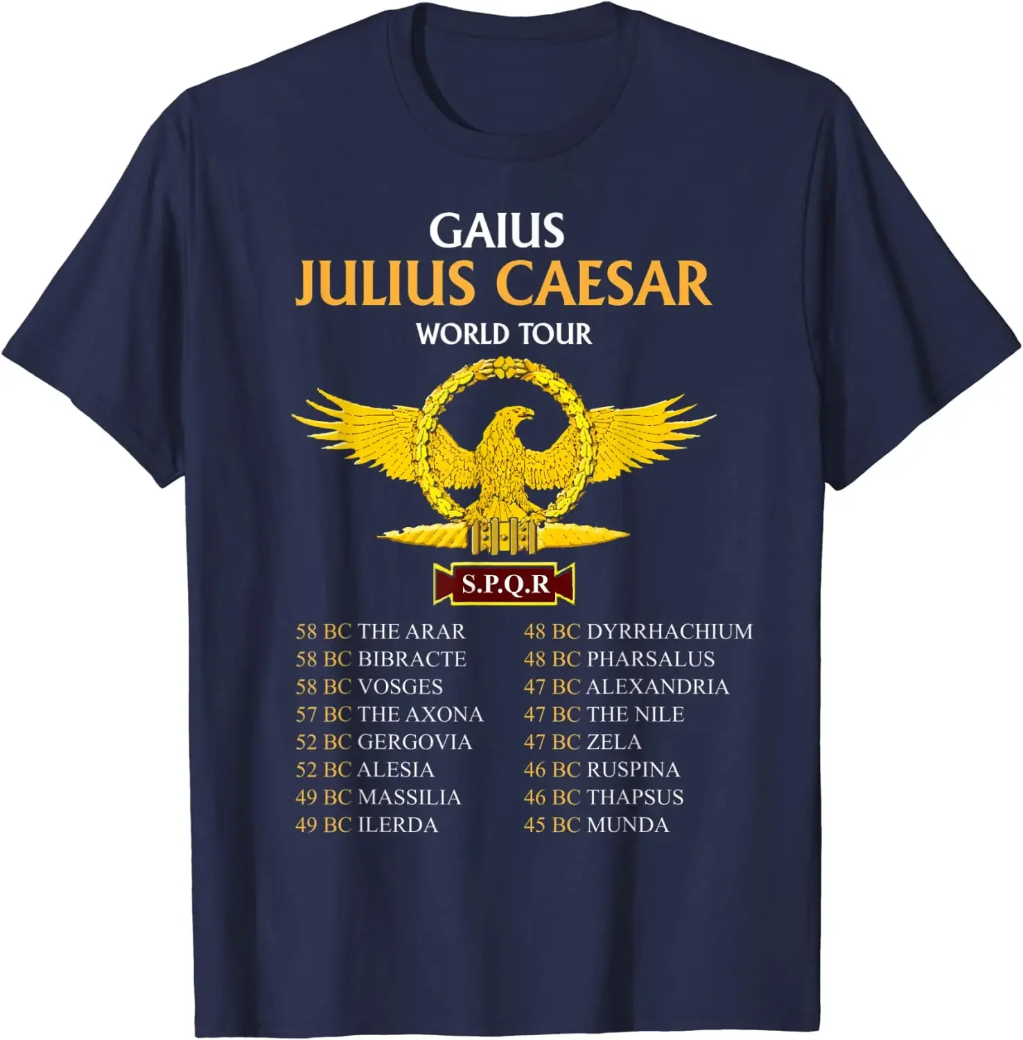 SPQR Ancient Rome Caesar World Tour Roman History Men's T-shirt Short Sleeve Men's Tops Casual Round Neck Summer Shirt 2025