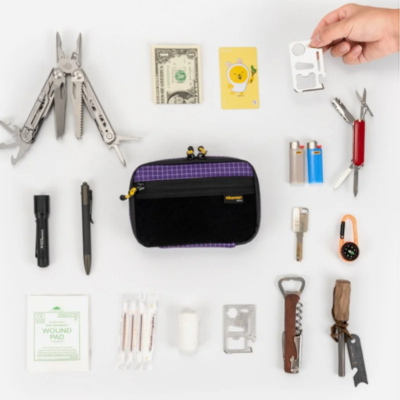 HIKEMAN Outdoor Taktische EDC Aufbewahrungstasche Werkzeugtasche Tragbarer Mini-Erste-Hilfe-Kasten – Detail 3