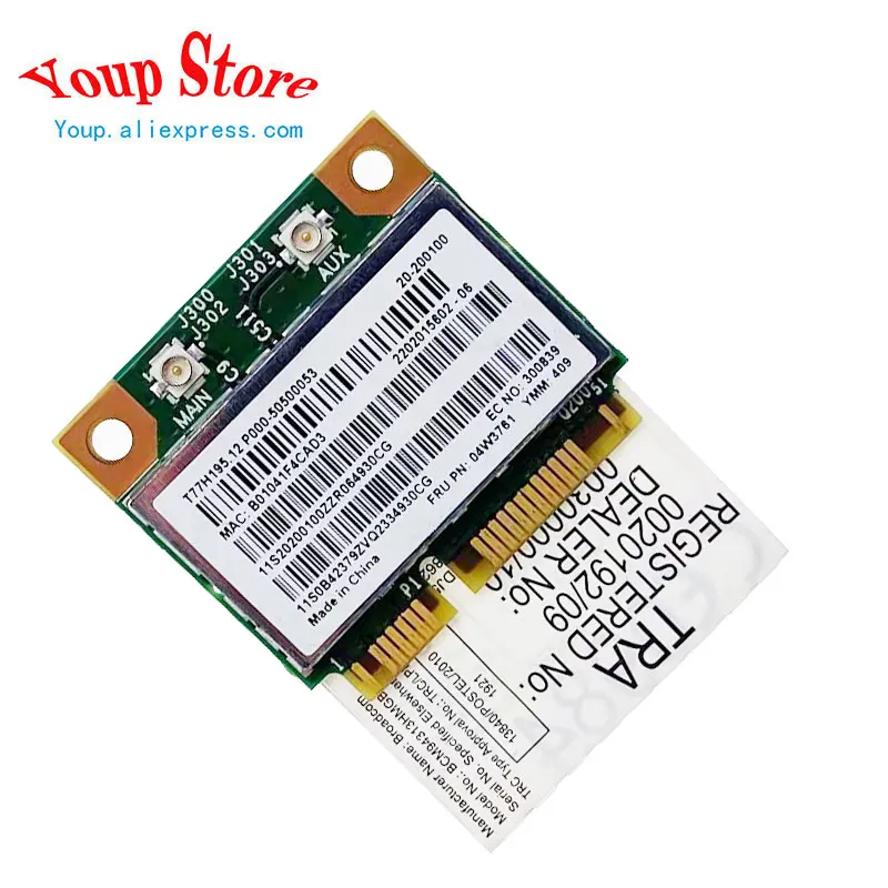 Wireless WIFI Card 04W3761 For Lenovo Thinkpad T430U E330 E430 E435 E530 E535 E135 S430 L330 E430C E530C X131E E49 B490 B430