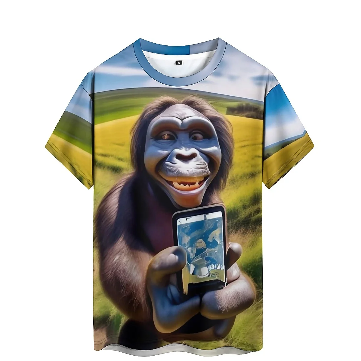 

Fashion Art Men's 3D Printed Short-Sleeve T-Shirt - Silky Basic Top