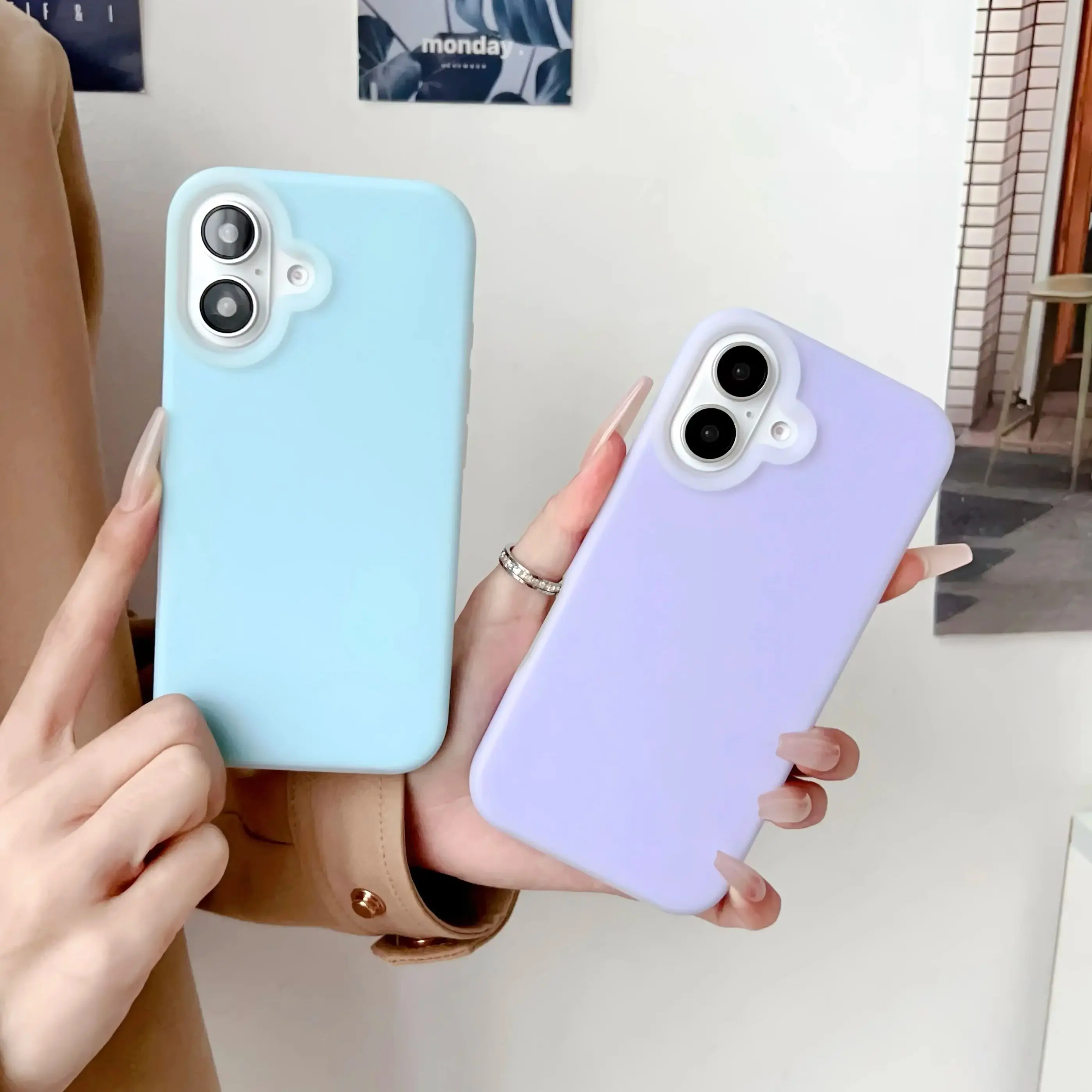 Soft Liquid Silicone Phone Case For iPhone 16 15 14 13 12 11 Pro Max Plus Matte Protection Jelly Candy Color Bumper Back Cover
