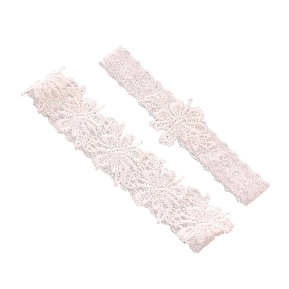 

1Pair Wedding Bride Lace Garter Floral Stretch Lace Band Adjustable Comfortable Bridal Leg Belt Party Accessory