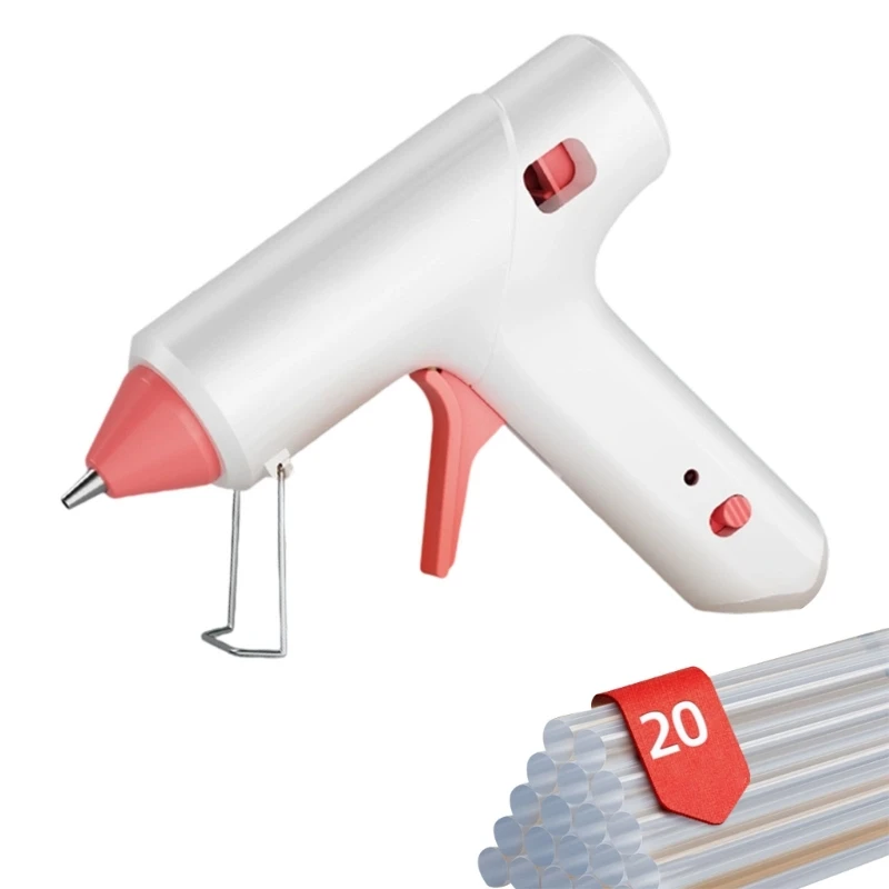 

Y1AD Mini Hot Glues Guns Fast Heating Set Glues Sticks Ergonomic Handle Craft Projects