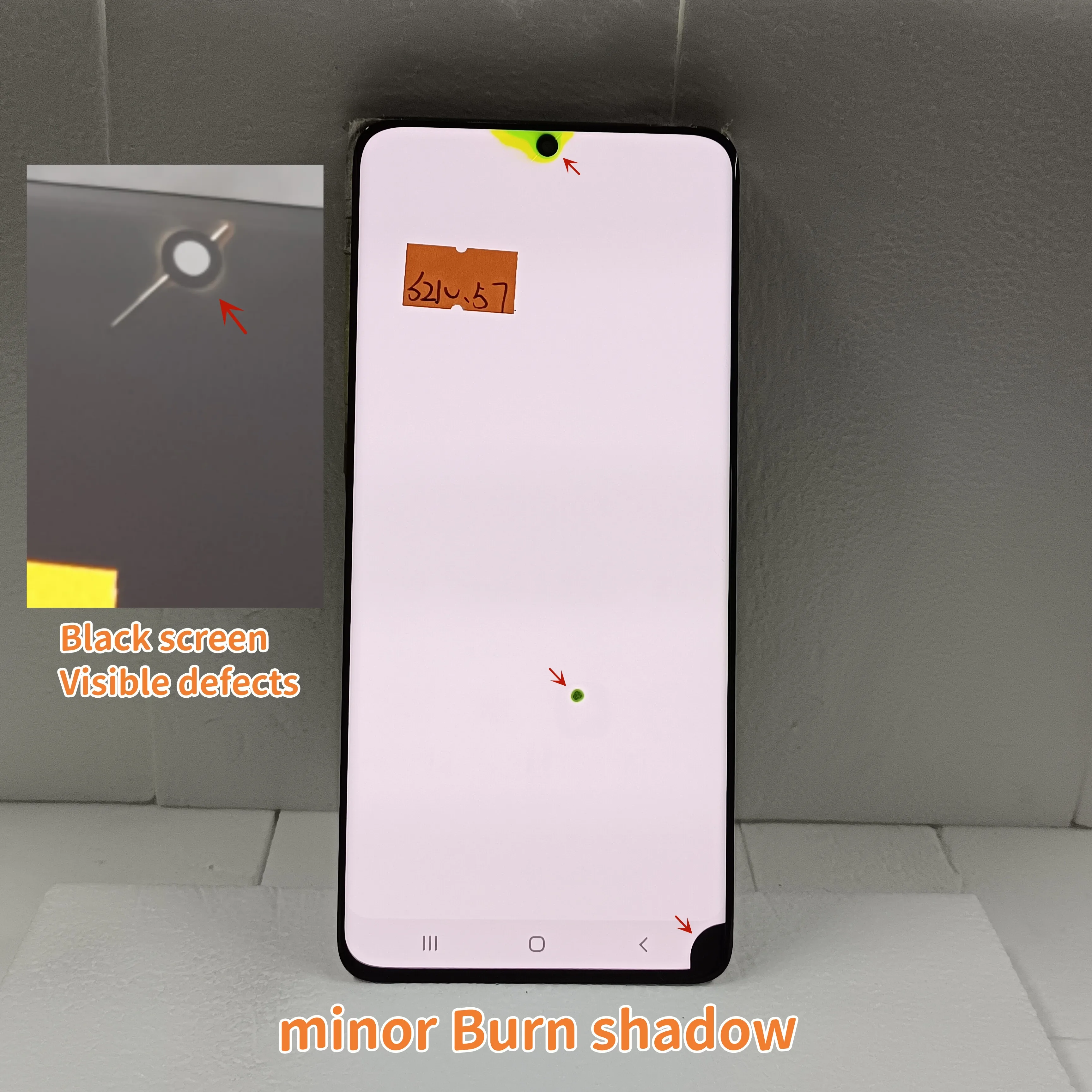 120HZ Super AMOLED For Samsung Galaxy S21 Ultra 5G G998B G998U G9980 LCD Display Touch Screen Digitizer Assembly With defects