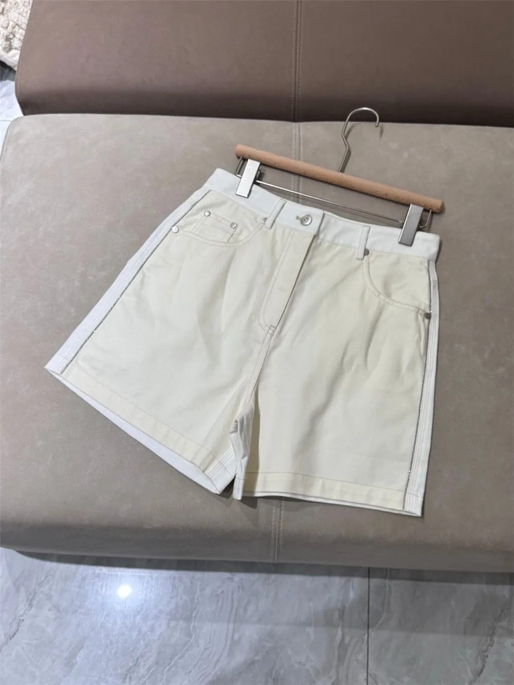 

25 Summer New Women's Chain Cotton Casual Versatile Cowboy Shorts