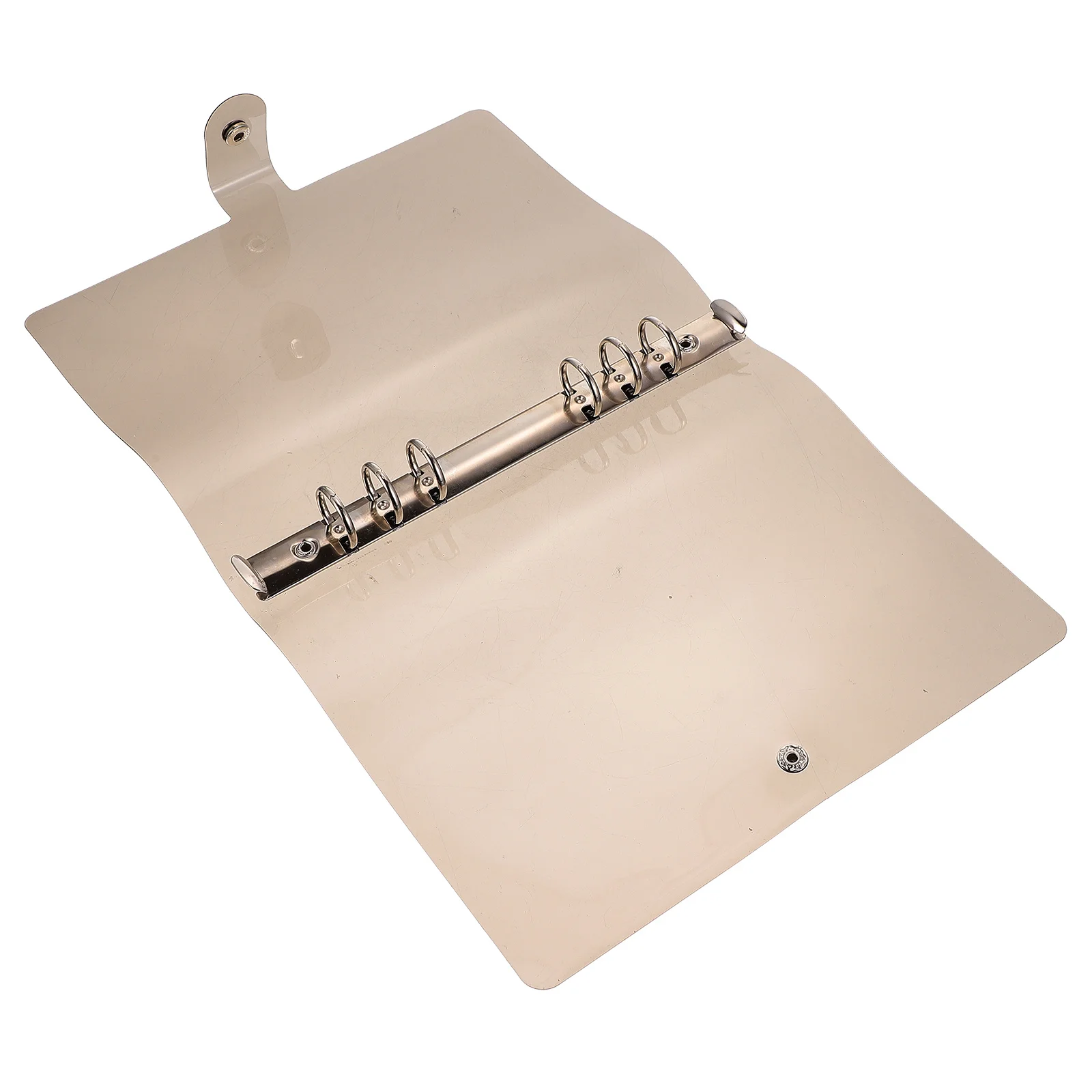 1 pz Custodia per raccoglitore a fogli mobili Custodia protettiva in plastica per blocco note a 6 fori per manuale Organizzatore Cartella di archiviazione Divisore indice