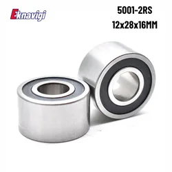 1PCS Double Row Thickening Bearing 5001-2RS12*28*16 Pneumatic Tool Polishing Machine High Speed Width 6001LB