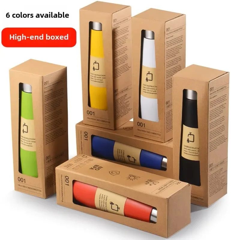 

High-value thermos cup 304 stainless steel vacuum cup Coke bottle large-capacity portable, sports water cup, gift