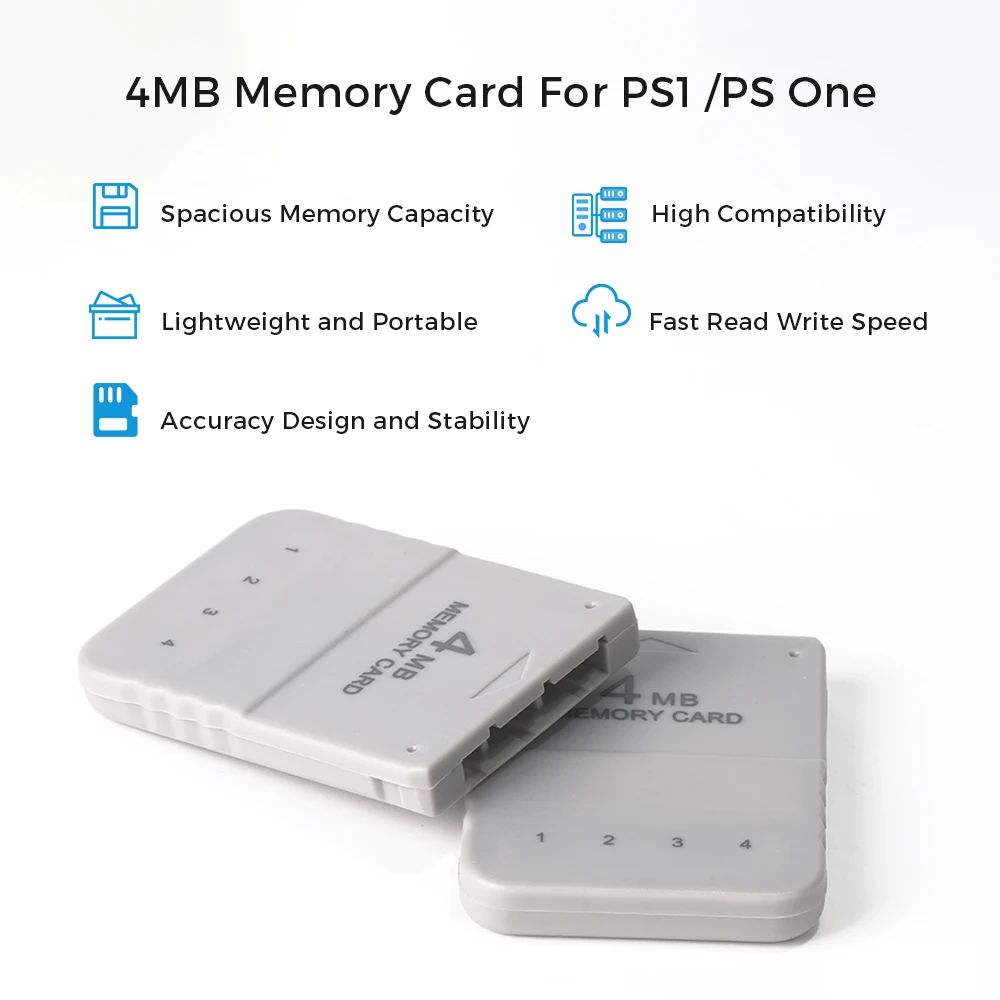 بطاقات توسيع بطاقة الذاكرة هوت 42 4 ميجابايت مناسبة لوحدات تحكم الألعاب PlayStation1 PS1 PS One توفر لعبة بطاقة الذاكرة لسوني Ps1 #3