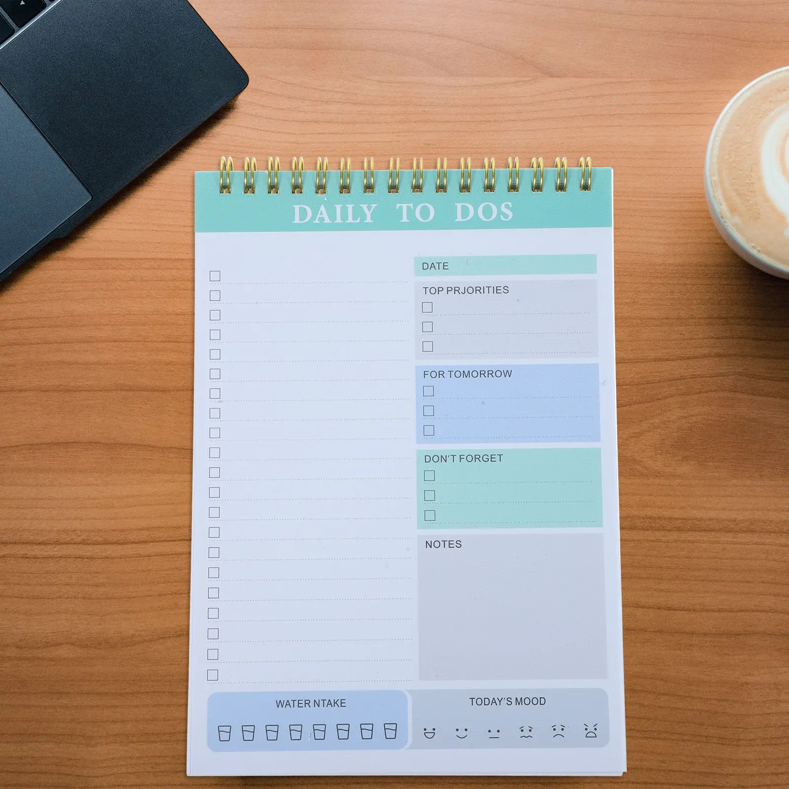 Cuadernos para el trabajo Horario de doble bobina Desgarro Planificación Bloc de notas Páginas Pestañas El