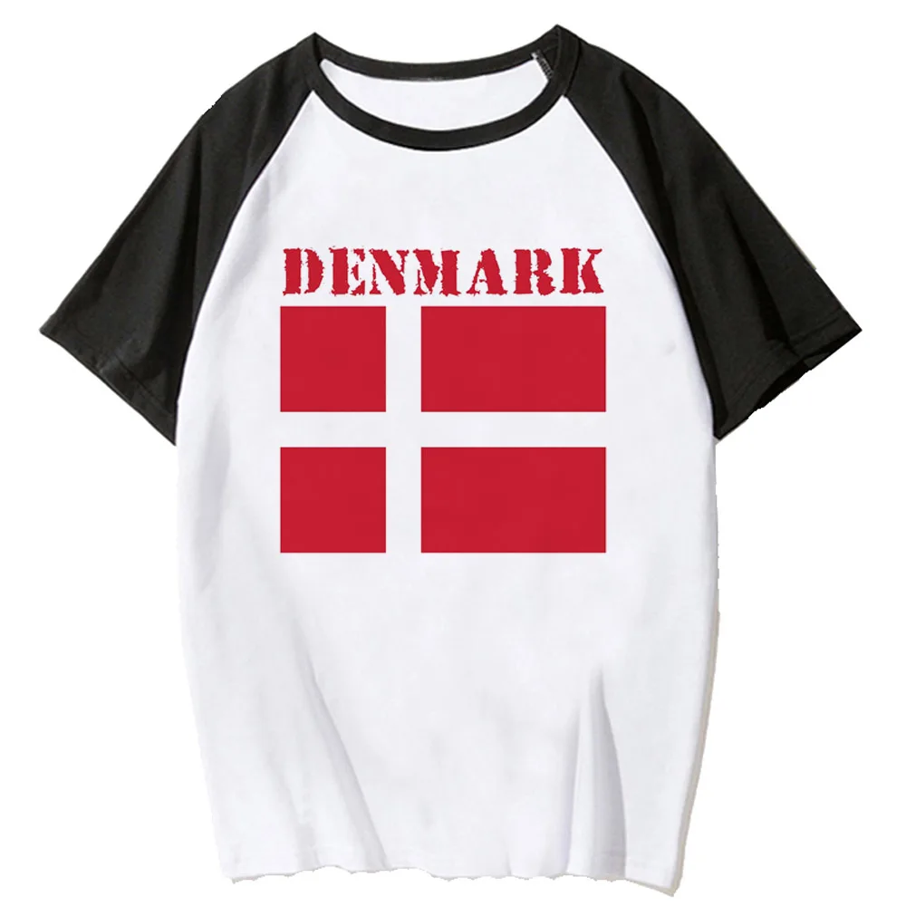 Denmark t shirt women Y2K designer Tee female designer manga clothing