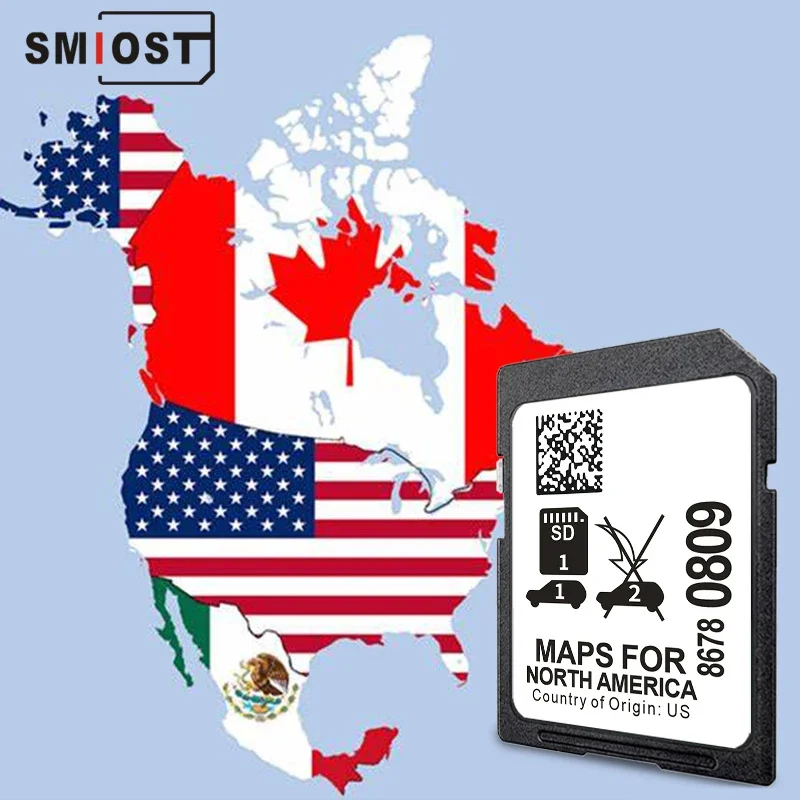 SMIOST North America Maps Navigations software SD Card for Cadillac CT5 2020-2023 Car Update 8678-0809 Accessories Free Shipping