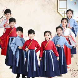 Fashion Baby Hanfu Dress Kids Cosplay Children Vestidos Costume Halloween Outfit Girl Boy Dresses Chinese Traditional Clothes