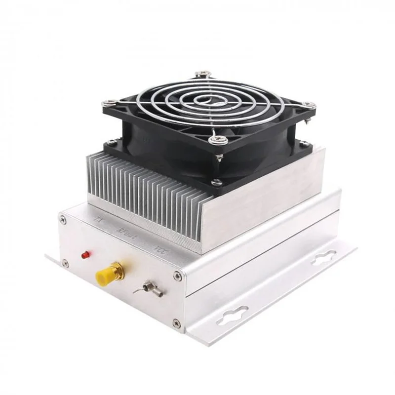 80W 400-470MHZ 433MHZHF UHF Radio Power Amplifier With Ham Interphone + Heatsink + Fan