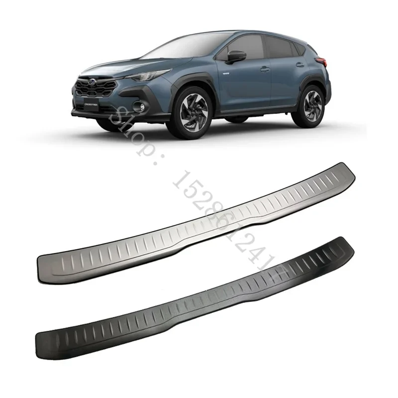 for Nissan Serena C28 2023 2024 304 Stainless Steel Rear Bumper Protector Sill Trunk Tread Plate Trim car bumper pads