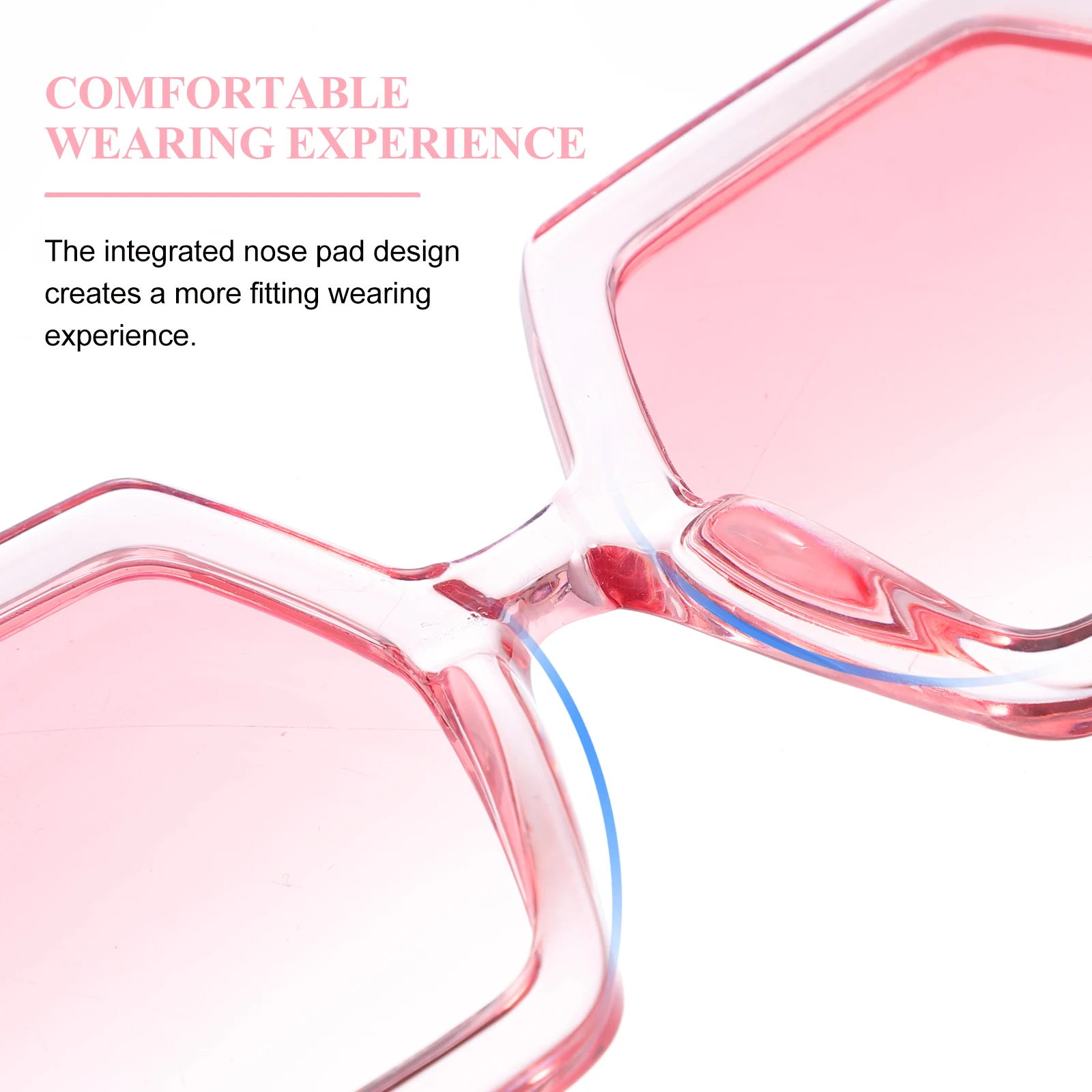 

1pcs Sunglasses For Women Fashion Stylish Uv Protection Durable Beach Party Gift Decorative Glasses Pc Frame Summer