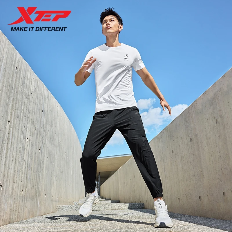 

Мужские спортивные брюки Xtep, новинка лета 2025 г., брюки из ледяного шелка, уличные солнцезащитные спортивные брюки, быстросохнущие для мужчин 875229980163