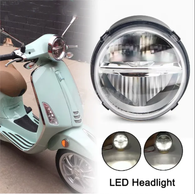 BB EU quality headlights motorcycle LED lights round For SPRINT 50 SPRINT 150 Primavera 150 3V IE I-GET Touring Anniversario