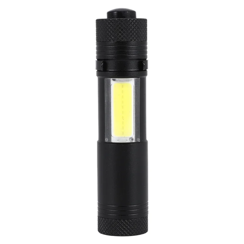 Новый мини-портативный алюминиевый светодиодный фонарик Q5 XPE & COB, рабочий фонарь Lanterna, мощный фонарик-ручка, 4 режима использования 14500 или AA-A05I