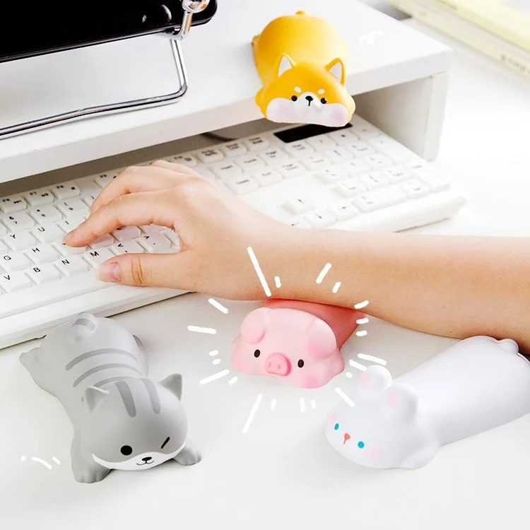 Mauspad aus Memory-Schaum mit Handgelenkauflage, niedliche Büro-Schreibtischunterlage, ergonomisches Handgelenkstützkissen zur Stressabbau
