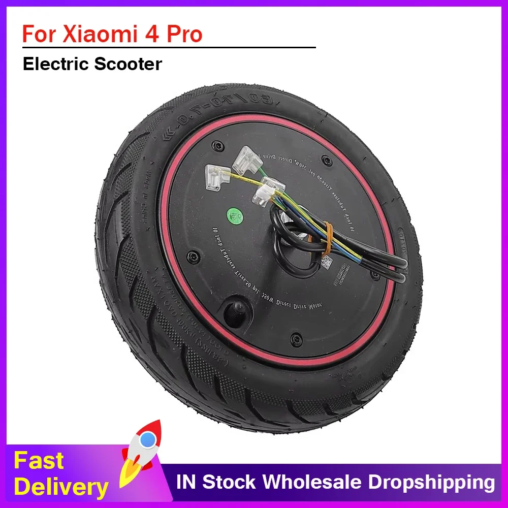 

36V 350W Engine Motor 10Inch Motor Wheel For Xiaomi 4 Pro Electric Scooter Anti-skid Explosion-proof Replacement 60/70-7.0 Tires