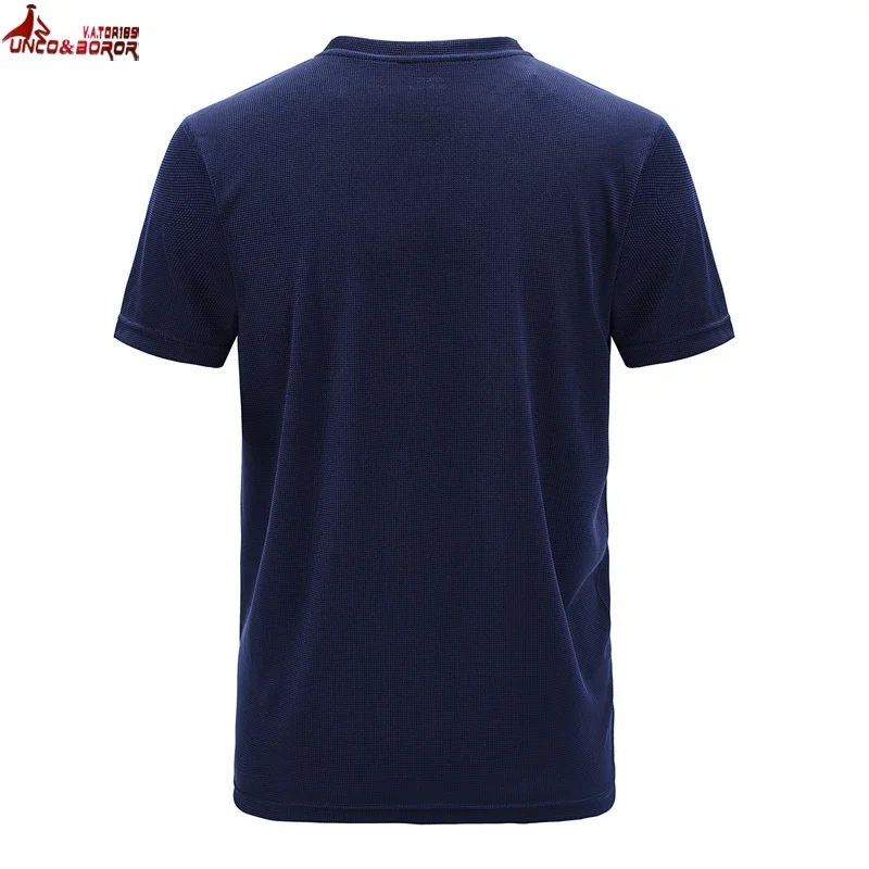 Plus Size 7XL 8XL Summer t-shirts Men Outdoor Quick Dry Sportwear Tshirts Fitness For Gym Joggers Running T-shirts Men Clothing
