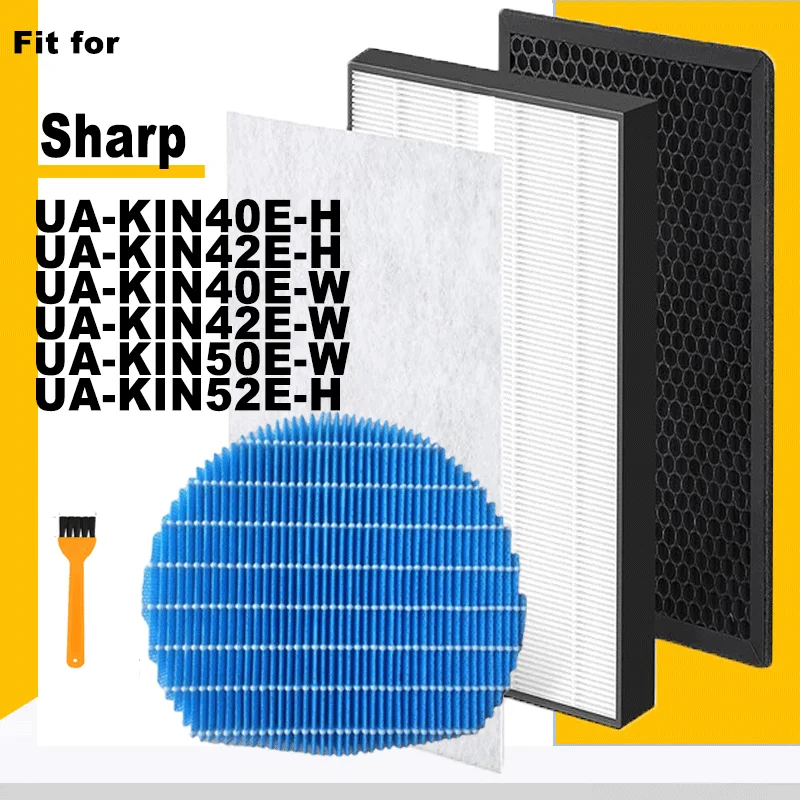 HEPA filter UZ-HD4HF Carbon filter UZ-HD4DF for Air Purifier Sharp UA-KIN40E-H UA-KIN42E-H UA-KIN40E-W UA-KIN42E-W UA-KIN50E-W